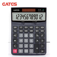 Dual Power Electronic Calculator 12 Digits OFF Key Design Office Use Digital Desktop Calculator